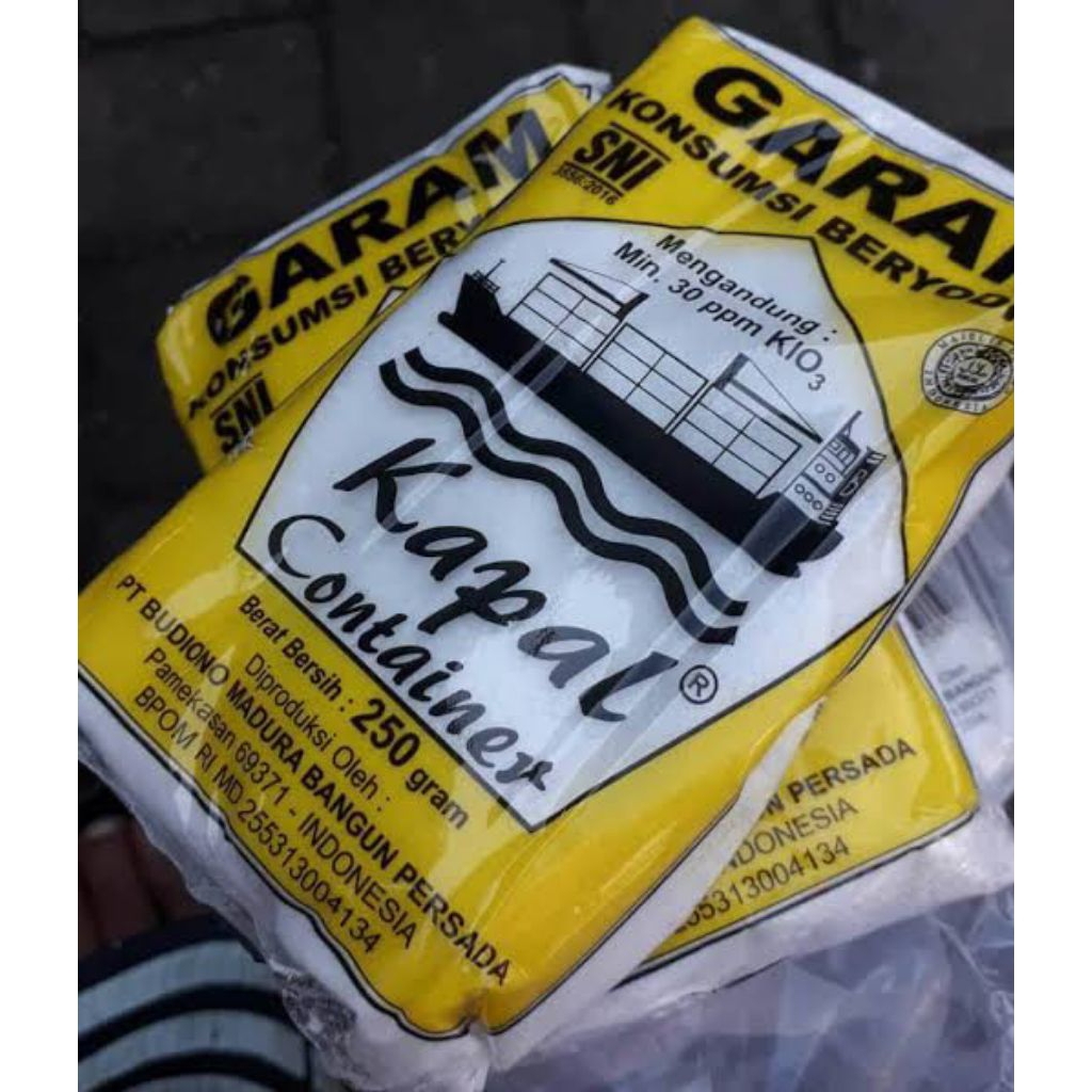 

Garam Cap Kapal Container 250 Gram/Grosir Paling Murah