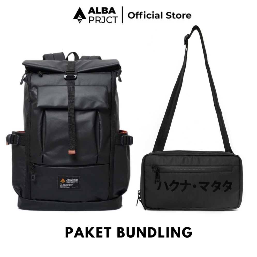 Langsung Checkout Alba Project  Paket Bundling  Backpack Vegas  Handbag Saga