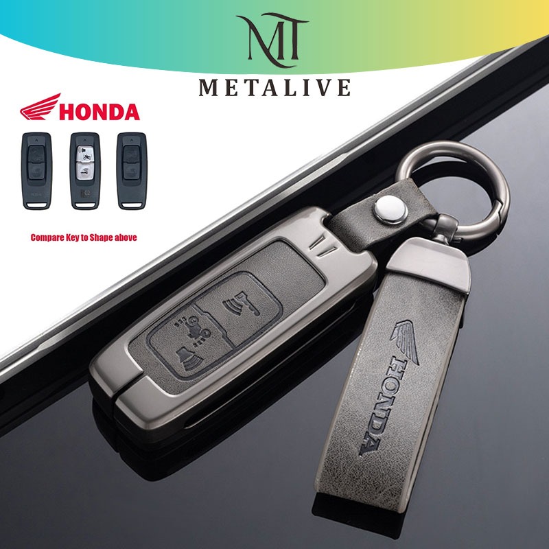 METALIVE Cover Kunci Remote Motor Honda PremiumCase Kunci Motor Keyless Gantungan Kunci Untuk Honda