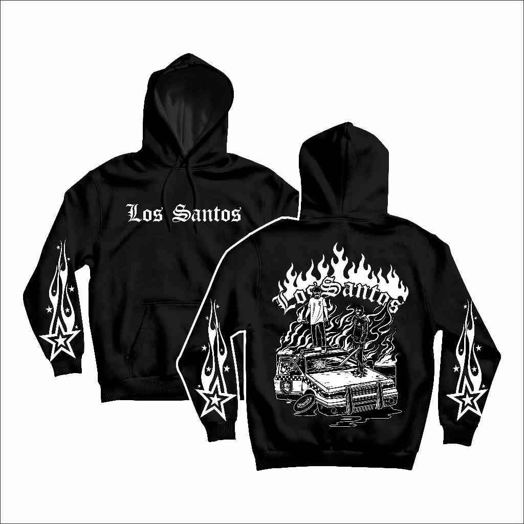 HIKARI - HOODIE LOS SANTOS MENYALA - HOODIE COTTON FLEECE 330GSM