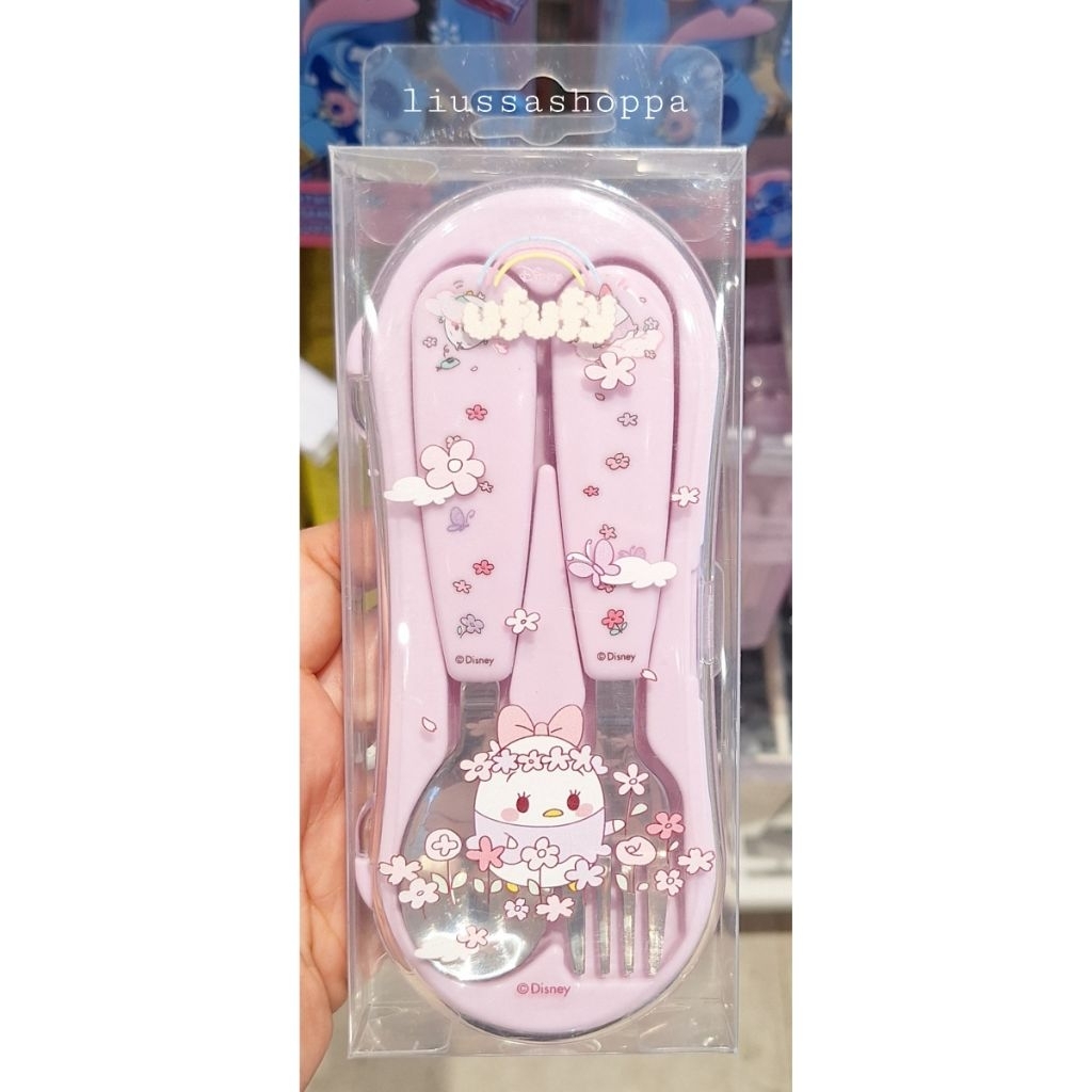 Alat Makan Miniso - Disney Ufufy Collection Fork & Spoon