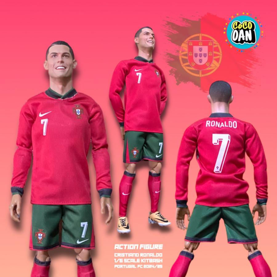 Action Figure Ronaldo Portugal 2024/25 Skala 1/6 Kitbash