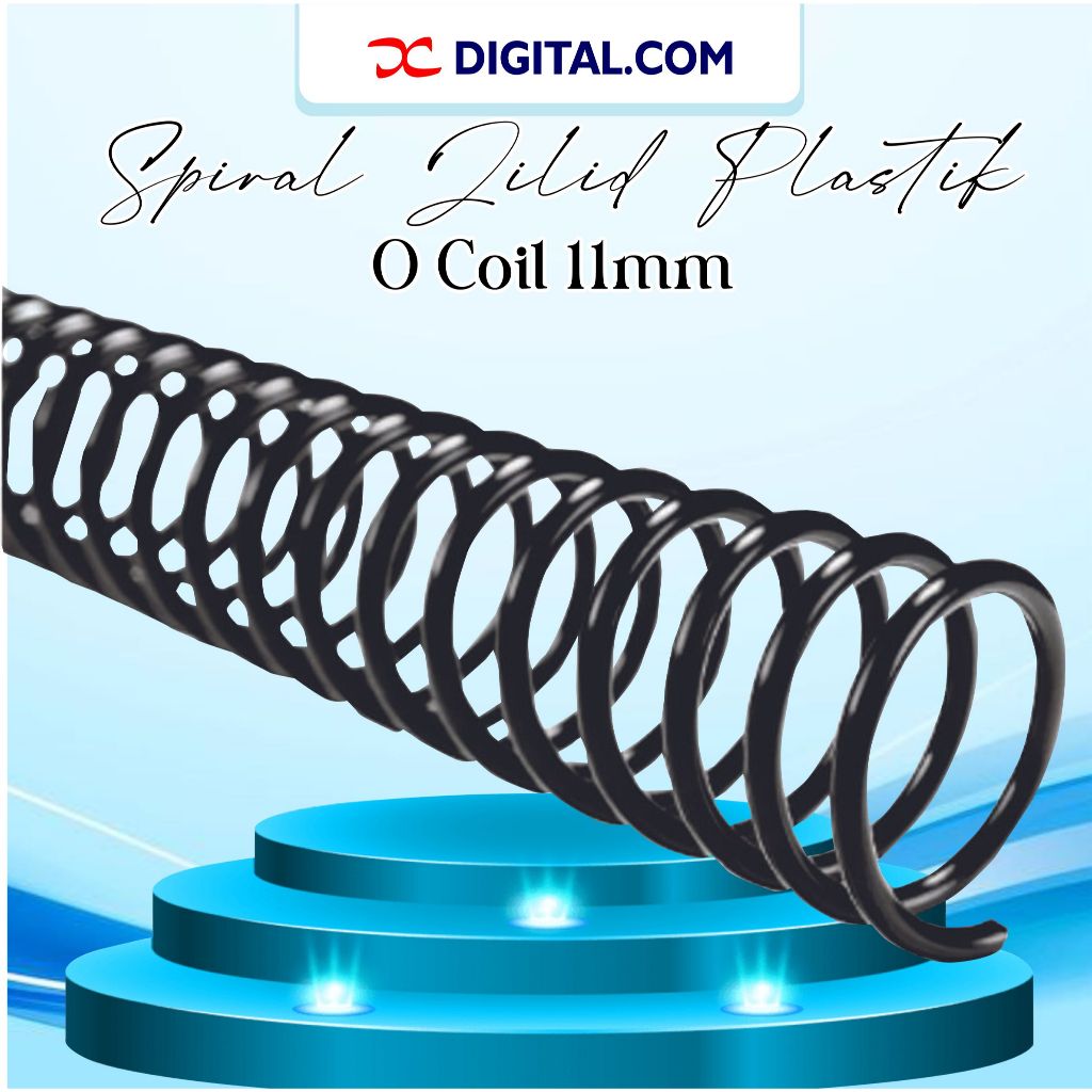 

Spiral Jilid Plastik O Coil 11 mm Bisa Untuk GBC 100 Pcs