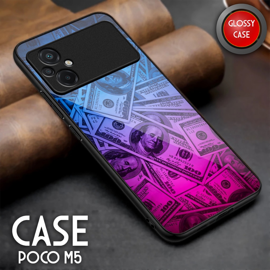 Softcase Poco M5 - Casing Hp Poco M5 - Case Kaca Glossy - Kesing Hp Poco M5 - Softcase Sublime Akses