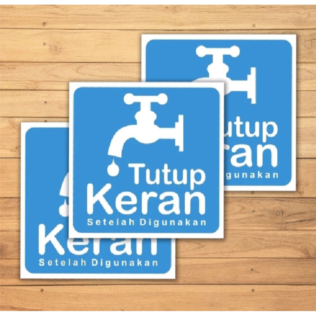 

Stiker vinyl 10x10cm TUTUP KERAN sign rambu k3