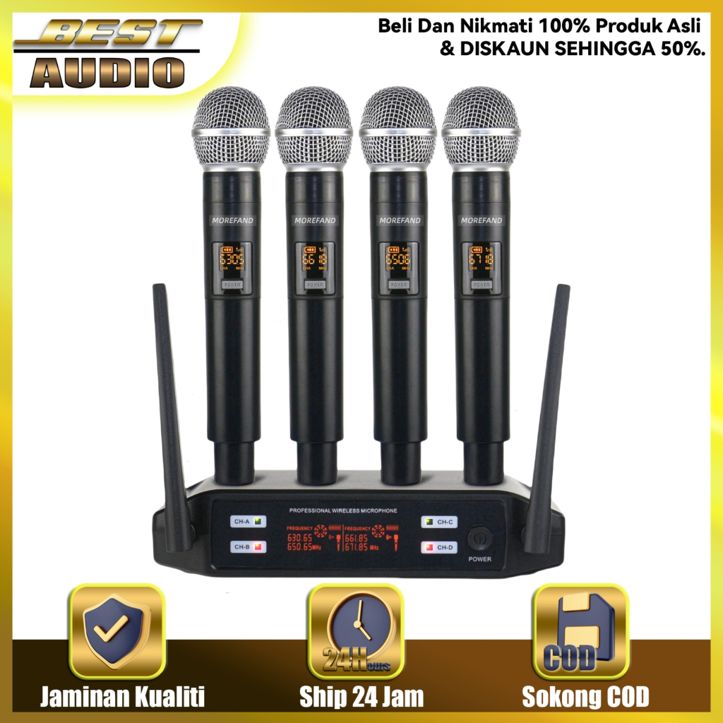 Wireless original 6004,wireless mikrofon,mik karaoke,wireless microphone,mic karaoke suara jernih,vo