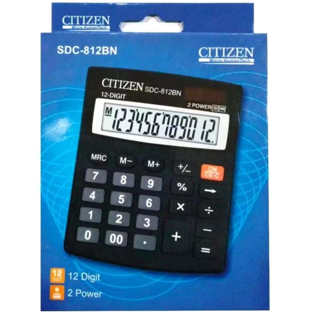 

Kalkulator 12 digit citizen SDC 812 BN