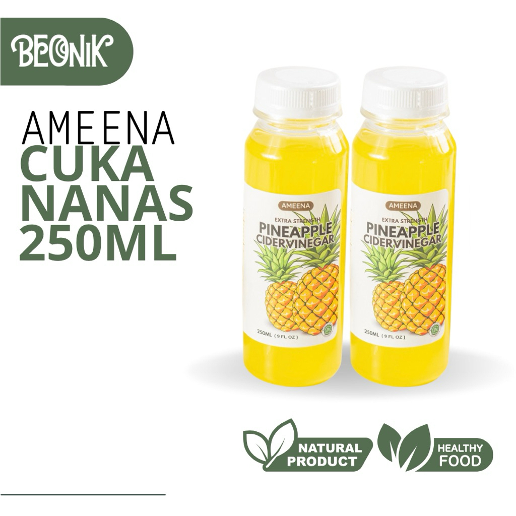 

Cuka Nanas Vinegar With The Mother - Pineapple Organic 250ml | Ameena Premium Quality