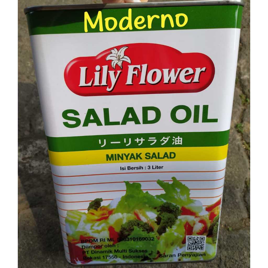 

Lily Flower Salad oil 3 liter - Minyak salad 3 liter
