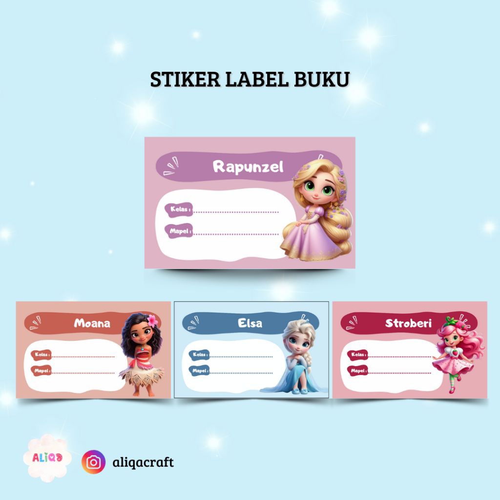 

STIKER LABEL MATA PELAJARAN 40 BISA CUSTOM NAMA ANAK STIKER BUKU PELAJARAN