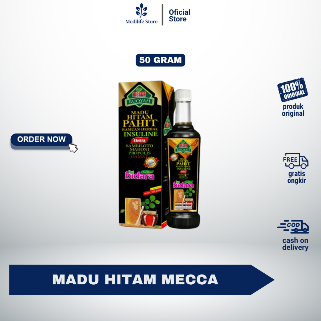 

[ ] [ ] [ ] MADU HITAM MECCA 500gram | Madu,SHERIN MECCA SAMBILOTO DAN INSULIN