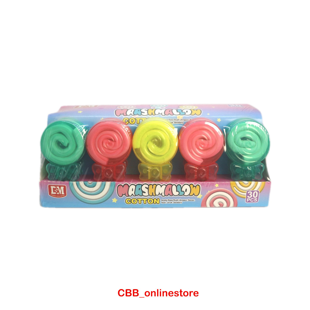 

Marshmallow Cotton Candy - Isi 1box 30pcs