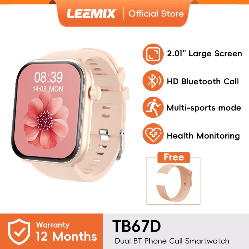 Leemix TB67D Smartwatch | Hi-Fi Sound Music | Bluetooth Call | DIY Wallpaper