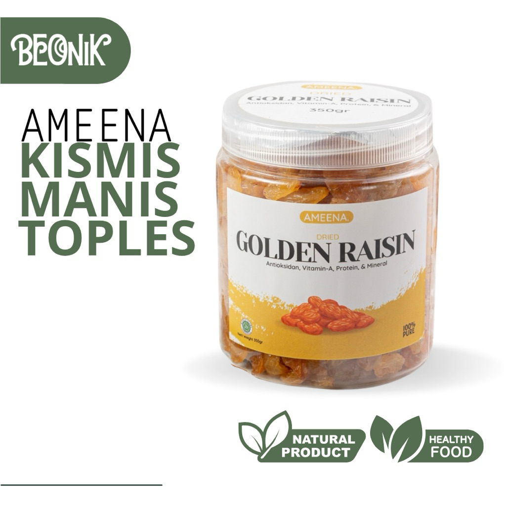

[ TOPLES ] Kismis Manis 350GR Ameena Premium Quality | Golden Raisin Natural Super Food