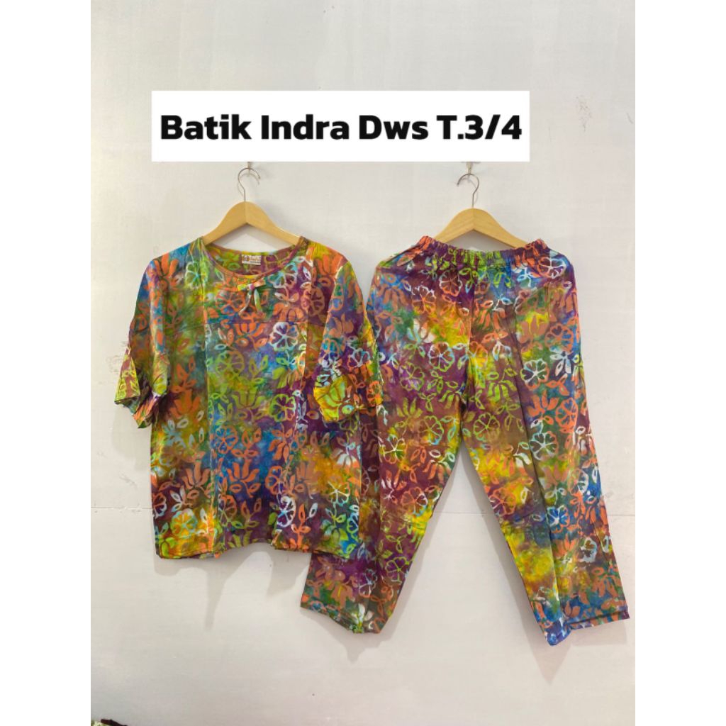 Batik Indra ~ Setelan Dewasa/ Standar Tangan 3/4 by Batik Indra