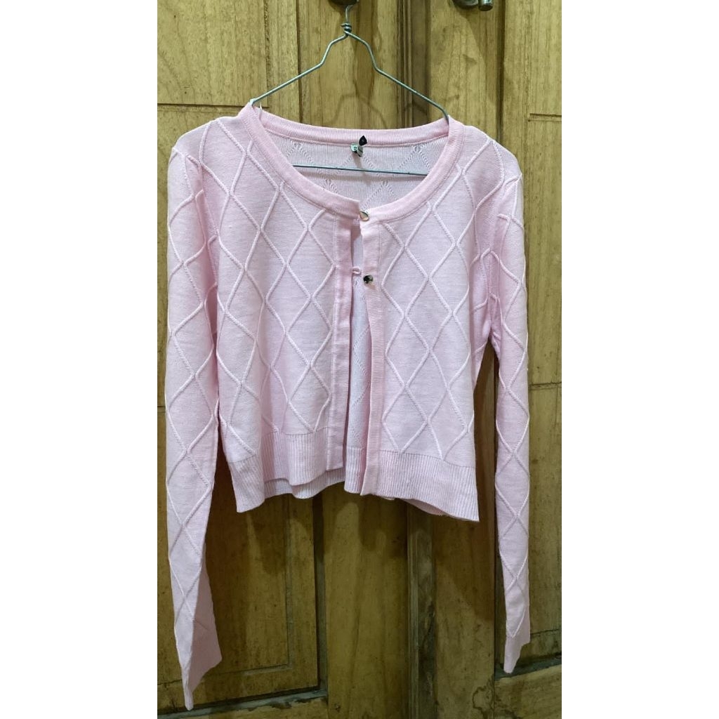 preloved kemeja denim kebaya cardi & baby tee by pinkyyloop