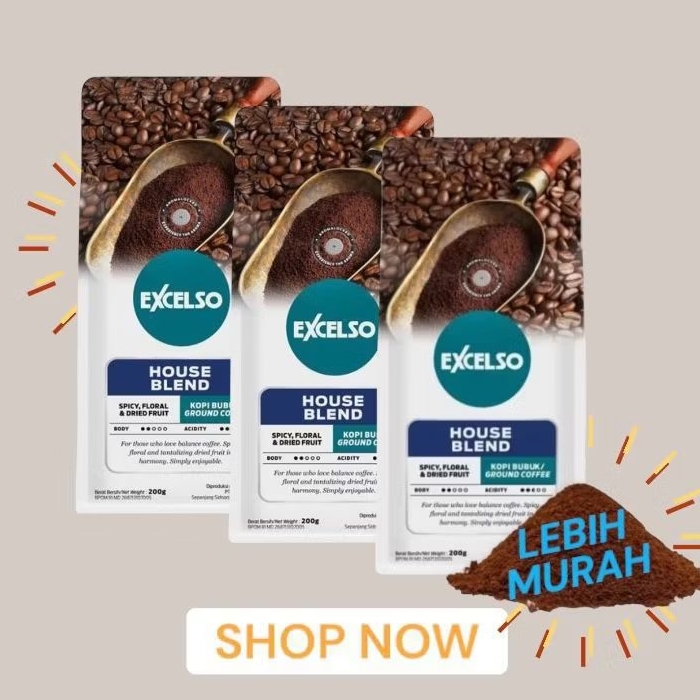 

Excelso Kopi Bubuk House Blend 200g