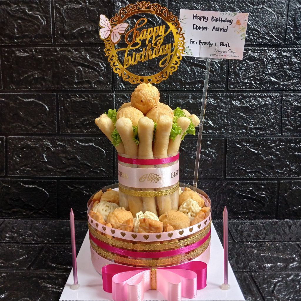 

[ BISA DADAKAN ] Pempek Kue isi 45 | Kue Ultah pempek | kue ulang tahun pempek | pempek tower | pempek cake | birthday gift