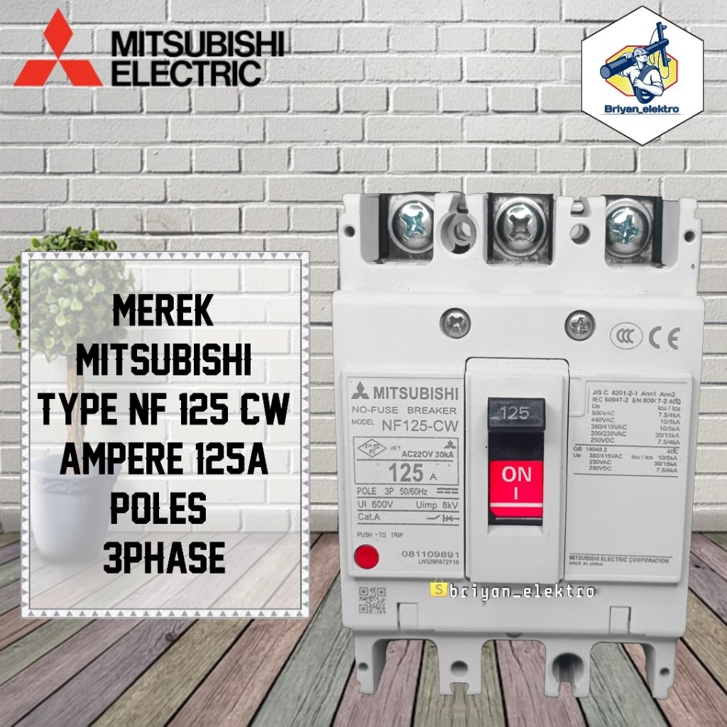 mccb MITSUBISHI nf-125 cw