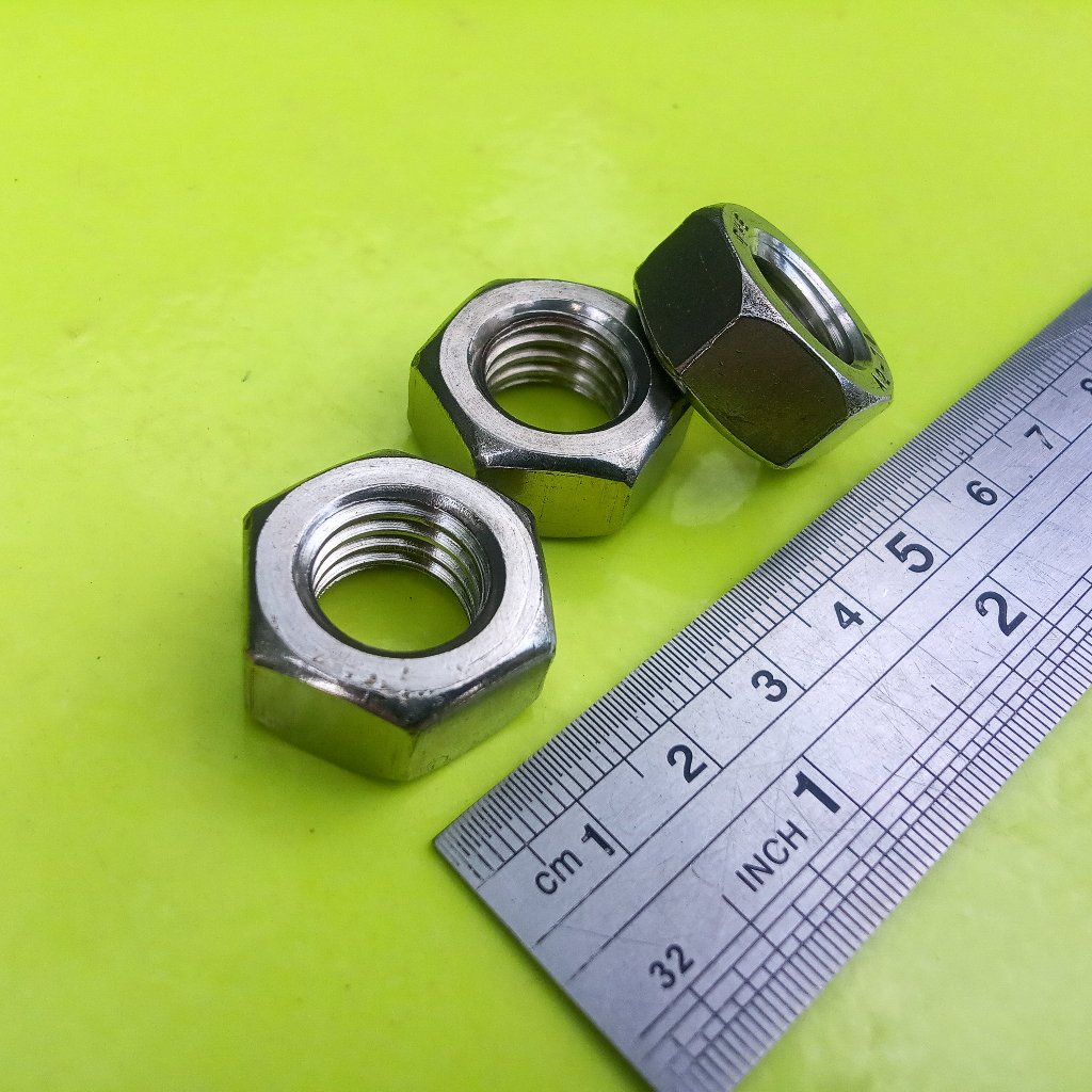 MUR STAINLESS M14 / MUR BAUT STAINLESS KUNCI 22 / MUR M14 STAINLESS STEEL / MUR SS M14 / NUT M14 SS3