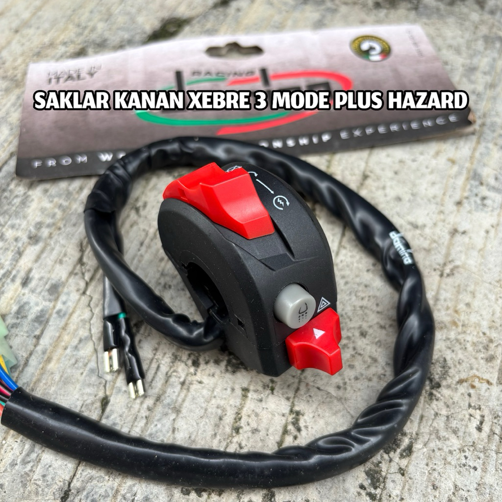 Saklar kanan DUKATI 3 Tombol plus Hazard saklar cbr vixion dukati