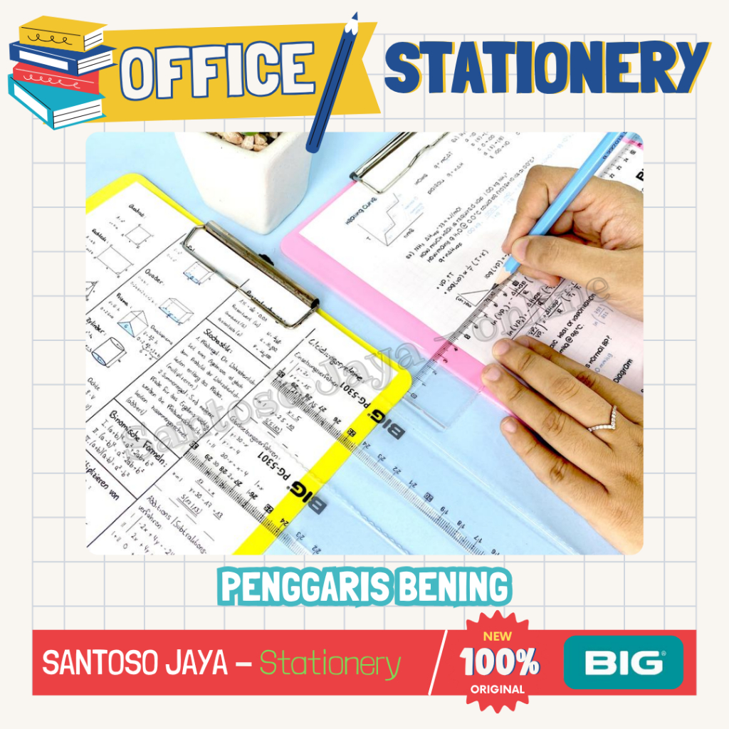 

Penggaris Bening Akrilik BIG 20 cm & 30 cm - Acrylic Transparant Ruler BIG - 5201 - 5301
