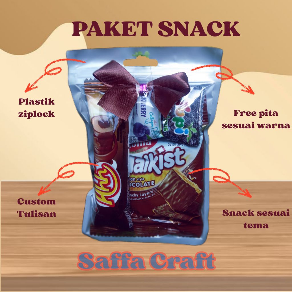

Paket snack ulang tahun || snack tema coklat || mini gift hampers
