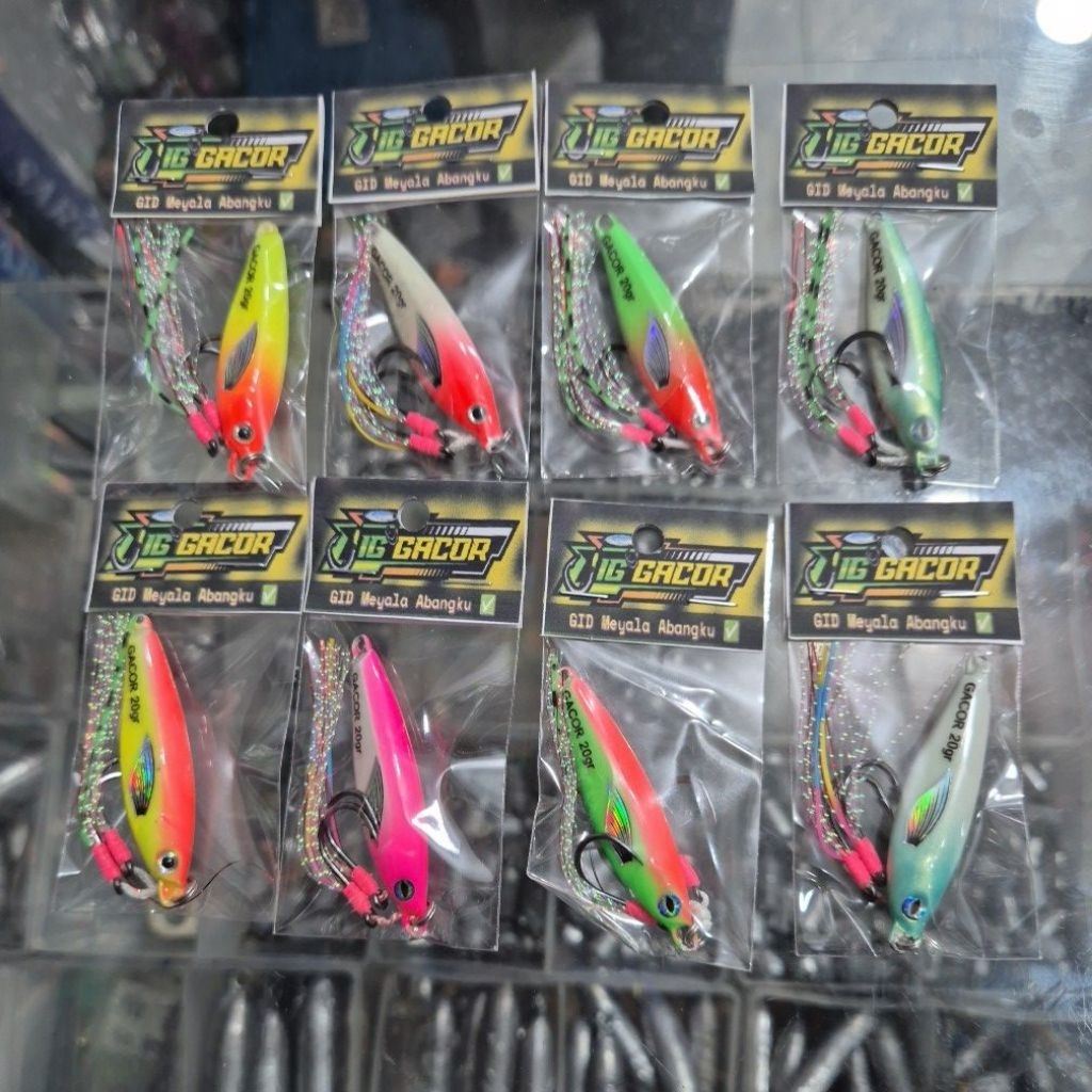 Metal Jig Gacor 20grm Full GID Bonus Asis Hook