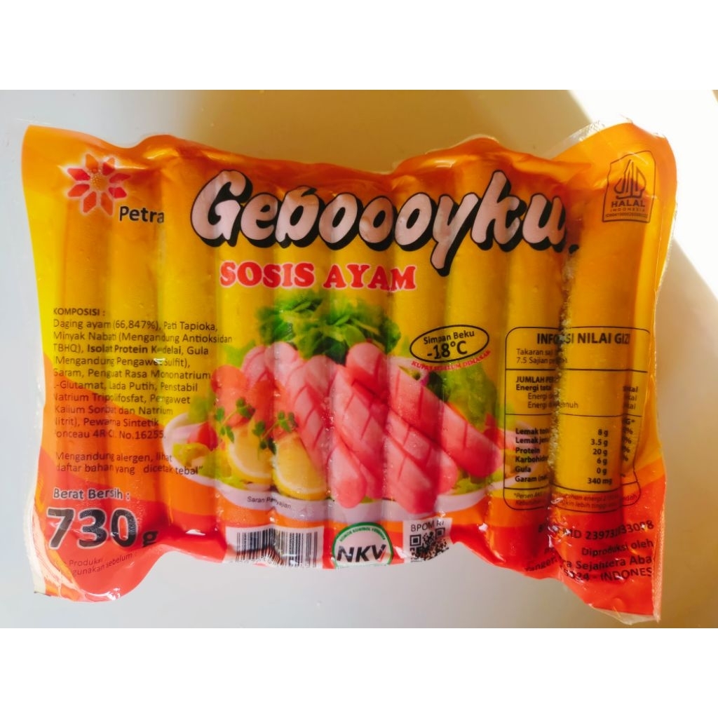 

GEBOOOYKU Sosis Ayam merah 730Gr