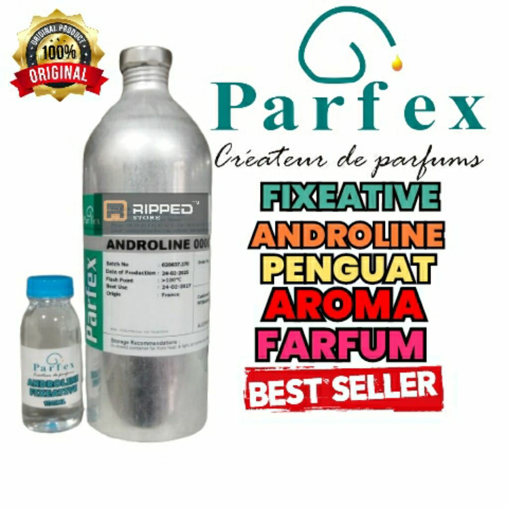 (100ML) FIXEATIVE ANDROLINE PARFEX CAMPURAN PARFUM PENGUAT DAN PENGIKAT AROMA