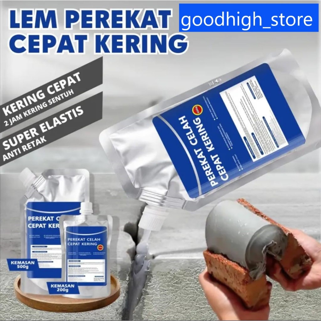 Lem Anti Bocor Beton Perekat Celah Cepat Kering Super Elastis Anti Retak