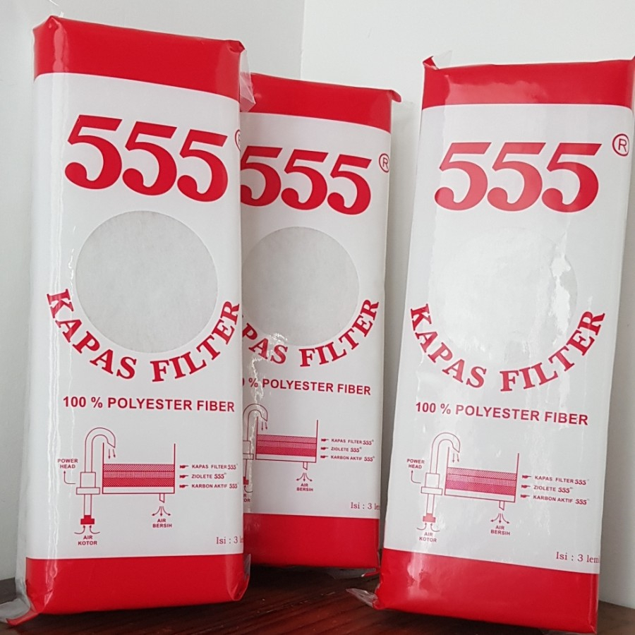 Kapas Filter Aquarium - Penyaring Aquarium- Kapas Filter Kolam/Aquarium - Media Filter Ikan