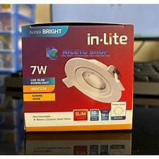 led slim downlight INDC236 in-lite lampu plafon 7watt