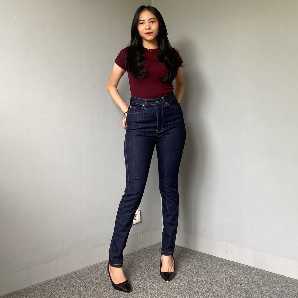 Baru Skinny JOICE Garment  HW Ultra  Celana Jeans Skinny Pensil Wanita Premium Quality Model Korea K