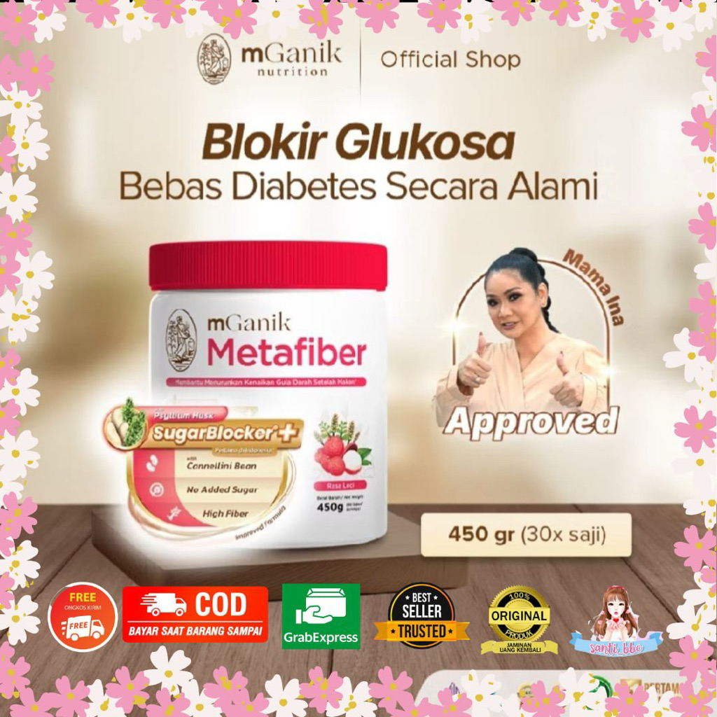 

MGANIK METAFIBER Suplemen Serat Diabetes Herbal Alami - 450gr