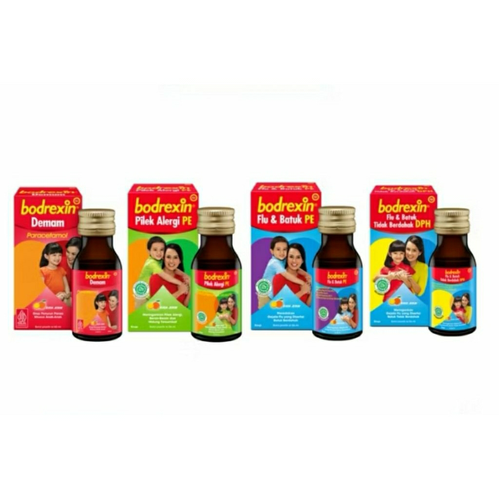 Bodrexin Sirup 60ml / Bodrexin Demam / Bodrexin DPH / Bodrexin PE / Obat Demam / Obat Flu dan Batuk 