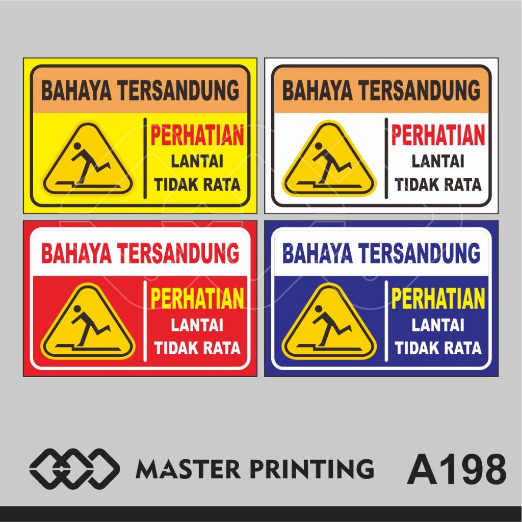 

A198 - Acrylic Sign, Stiker Akrilik Bahaya Tersandung, Tahan Air, Termurah, dan Bisa Custom