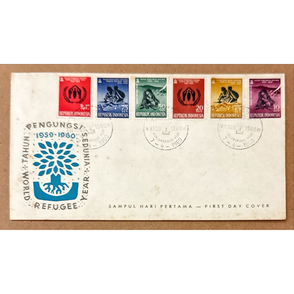 

PRANGKO INDONESIA 1960 SHP TAHUN PENGUNGSI SEDUNIA MINT.