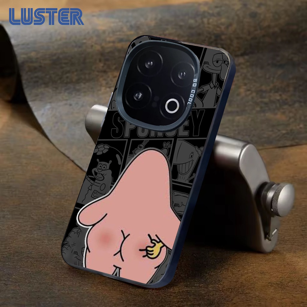 CASE IQOO 13 Z9 Z9X Casing Iqoo Premium Matte Hard Casing - Case IMD - Case Hologram Motif SPONGEBOB