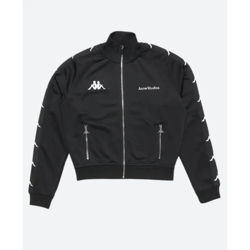 Acne Studios X Kappa Jaket Jaket Pria Bordir Logo