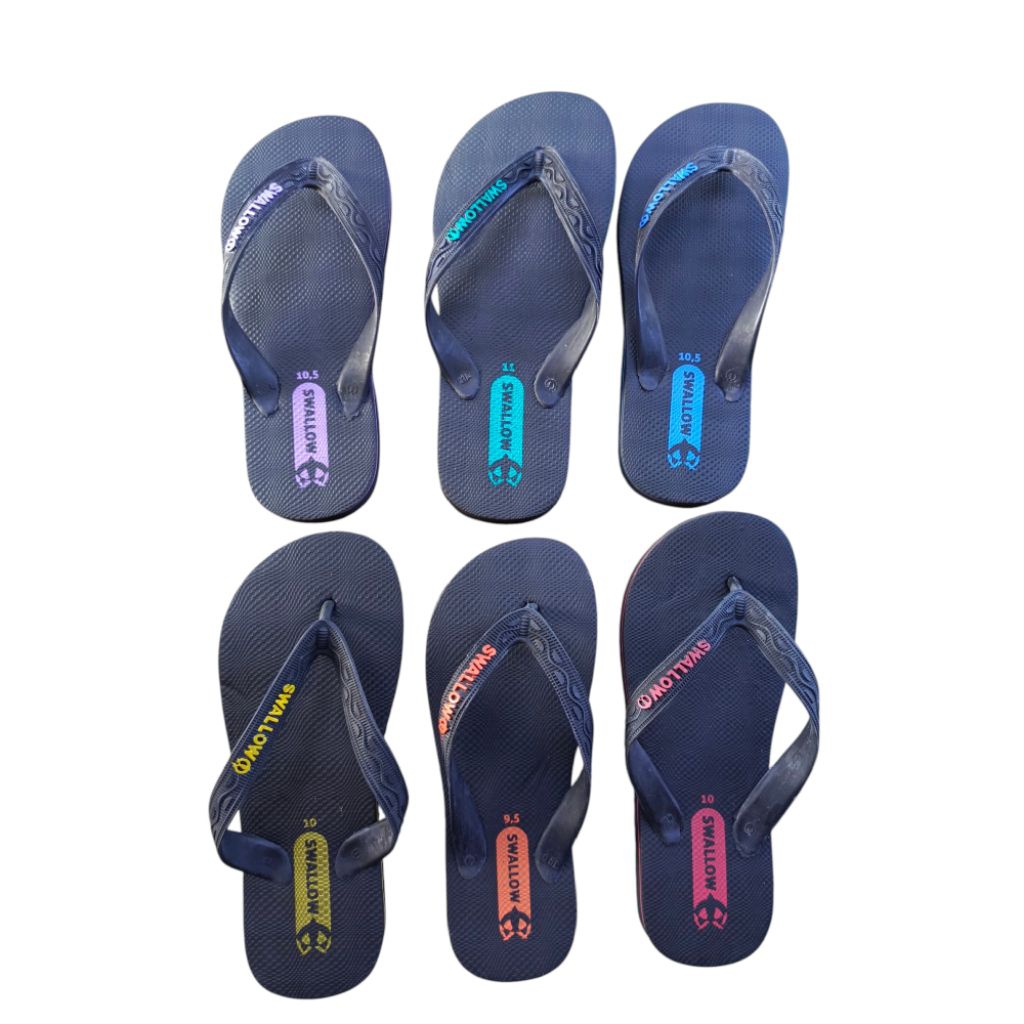 sendal sandal black hitam swalow swallow jepit murah original