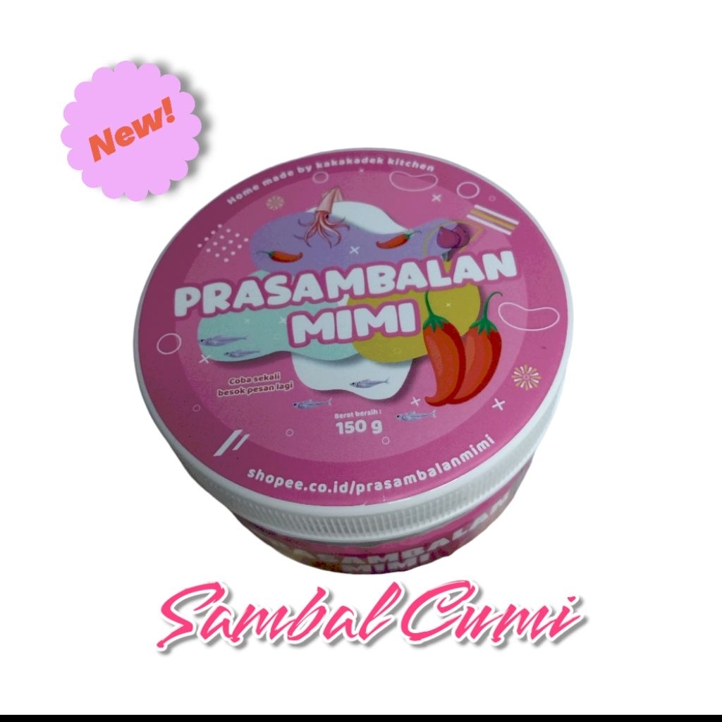 

Sambal Cumi Asin/isi 150gram/sambal/cumi asin/pedas/gurih/asin/manis/sambal pedas