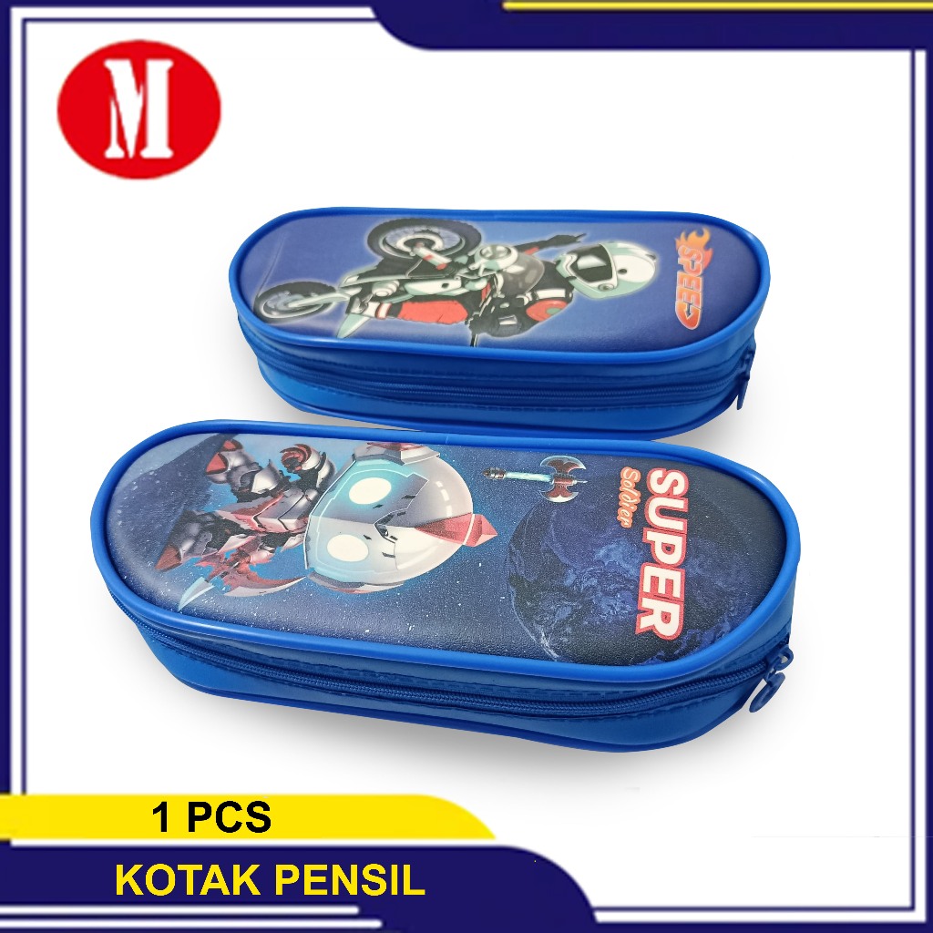 

Kotak Pensil Kain Resleting Motip Cowok Super Soldiern 194 26