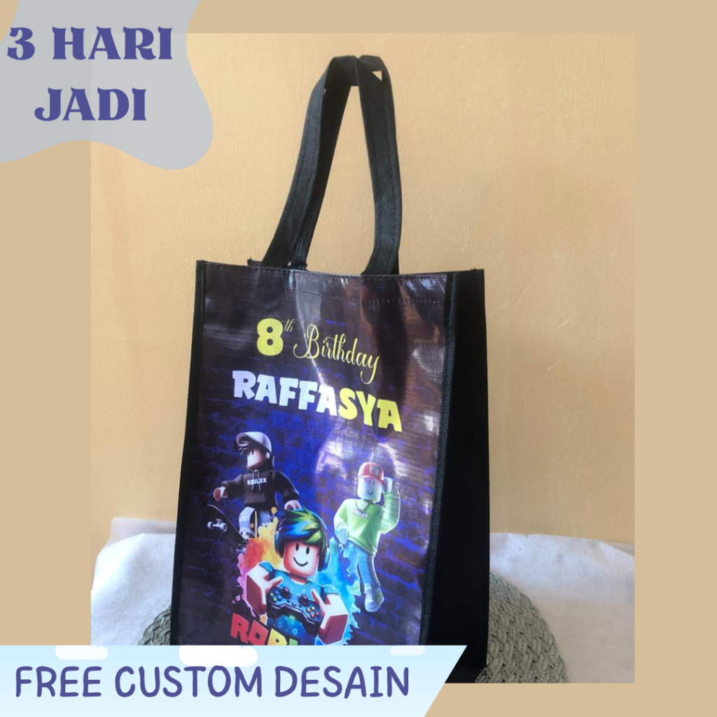 TAS ULANG TAHUN ANAK CUSTOM BINGKISAN SNACK MURAH 