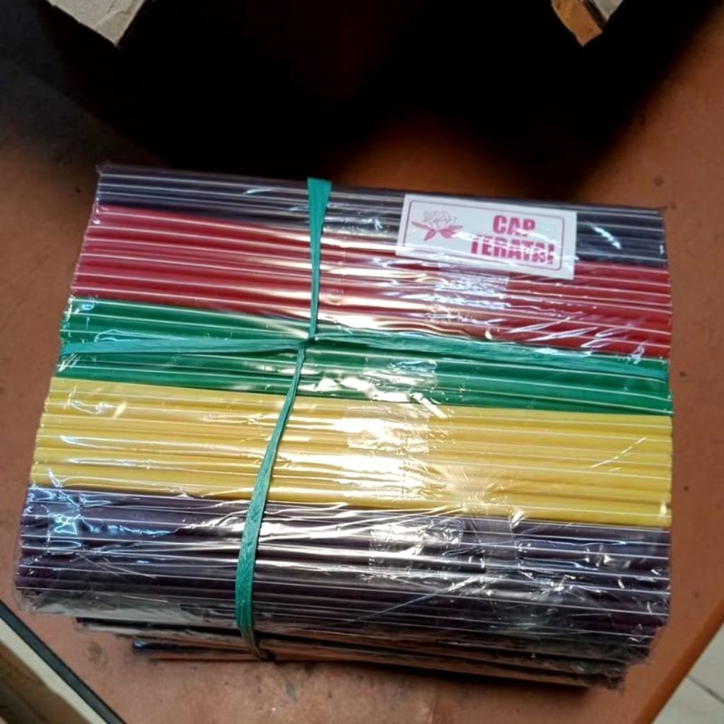 Sedotan Es Lorek Warna-warni/ Sedotan Plastik/ Sedotan Kecil