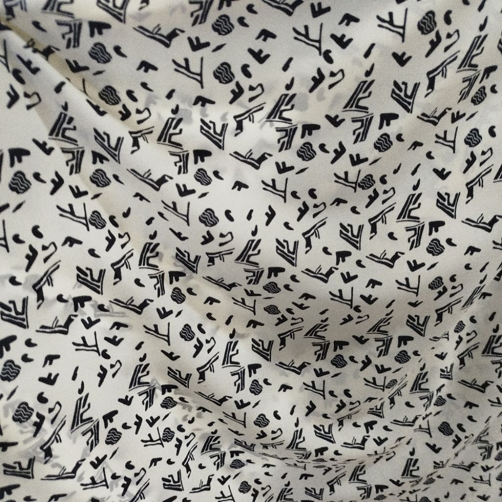 Kain satin crep motif // Bahan satin crep motif premium // Kain satin crep // Bahan dress // Kain ga