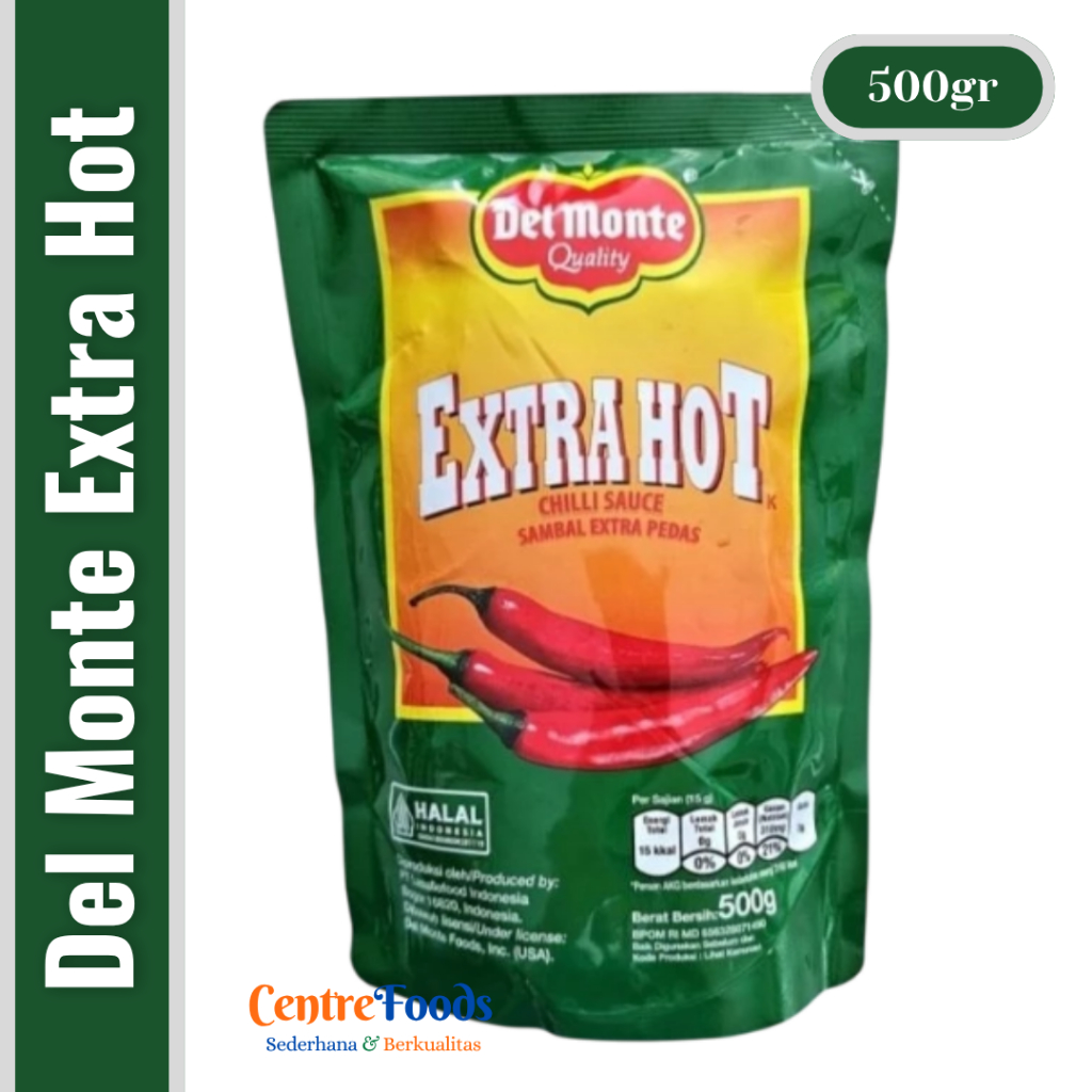 

Sambal Extra Pedas - Extra Hot Chilli Sauce DEL MONTE | 500gr [ Harga Per BKS ]