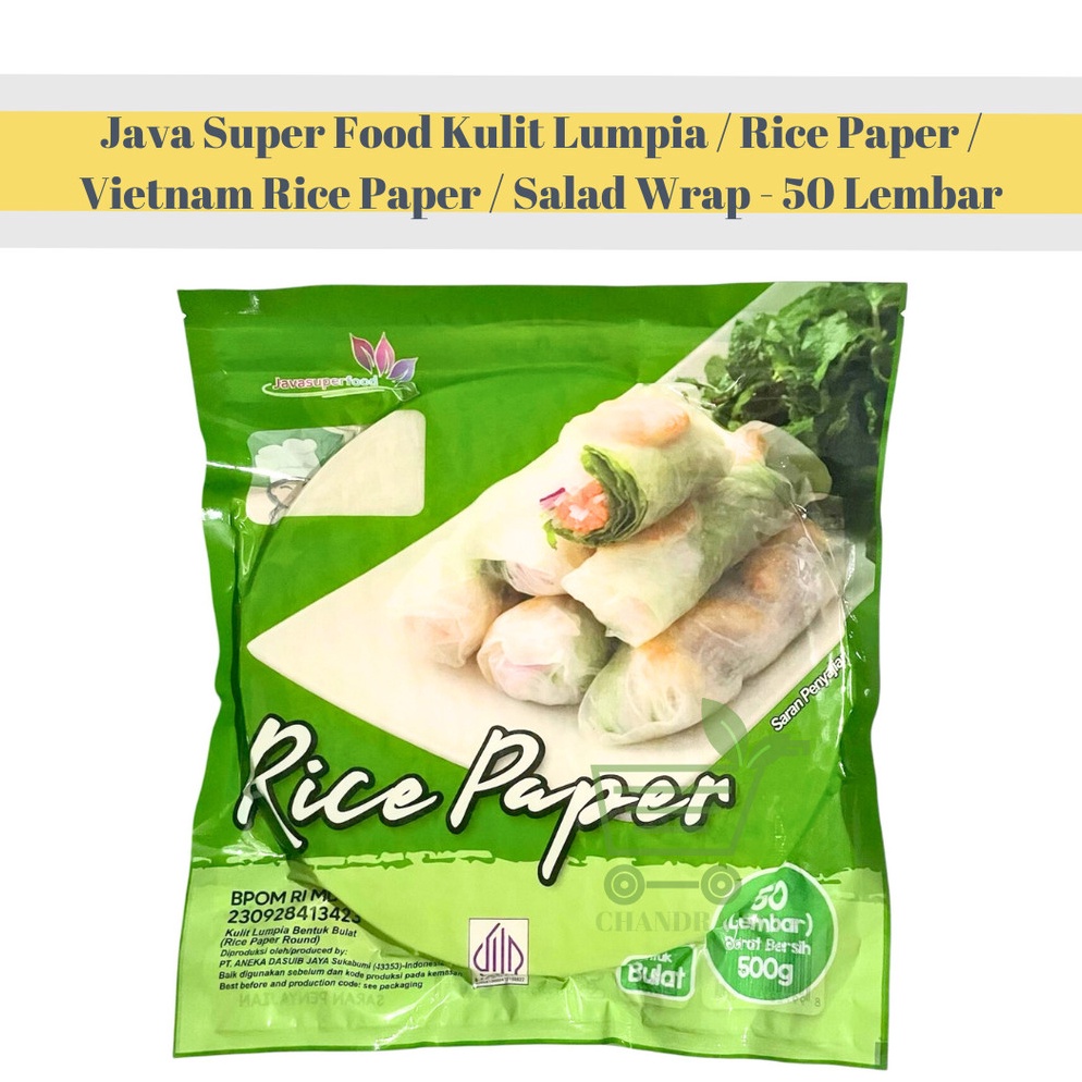 

Penawaran khusus Java Super Food Kulit Lumpia Rice Paper Vietnam Rice Paper Salad Wrap 12345 Lembar