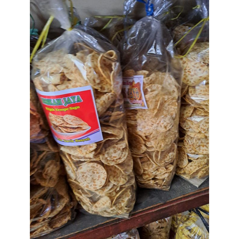

Keripik Tempe Sagu Original / Tempe Sagu Mini Crispy /Renyah Dan Gurih 250gram-500gram