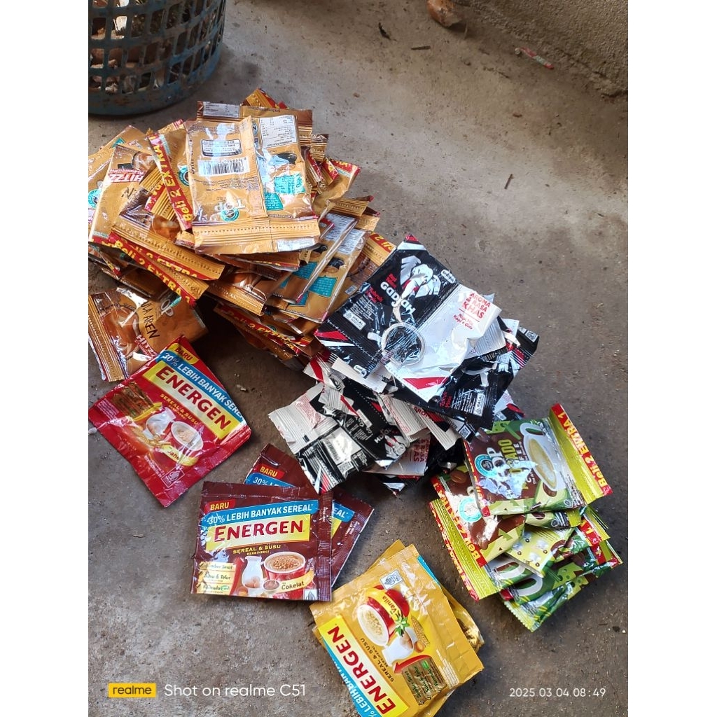 

Kemasan bekas bungkus kopi 800pcs/96ribu